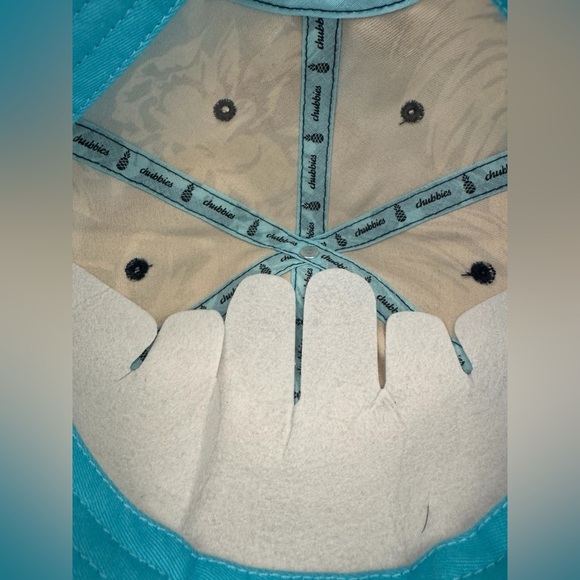 NWOT Chubbies Floressence  Blue and Cream Floral Adjustable Cap - Picture 7 of 9